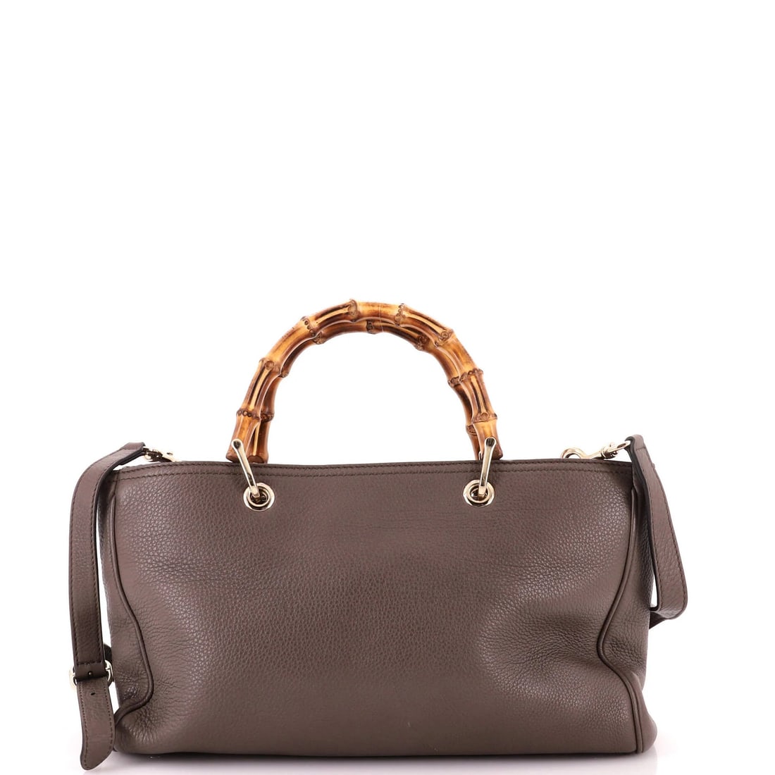 Bamboo Shopper Tote Leather Gucci Medium - 3