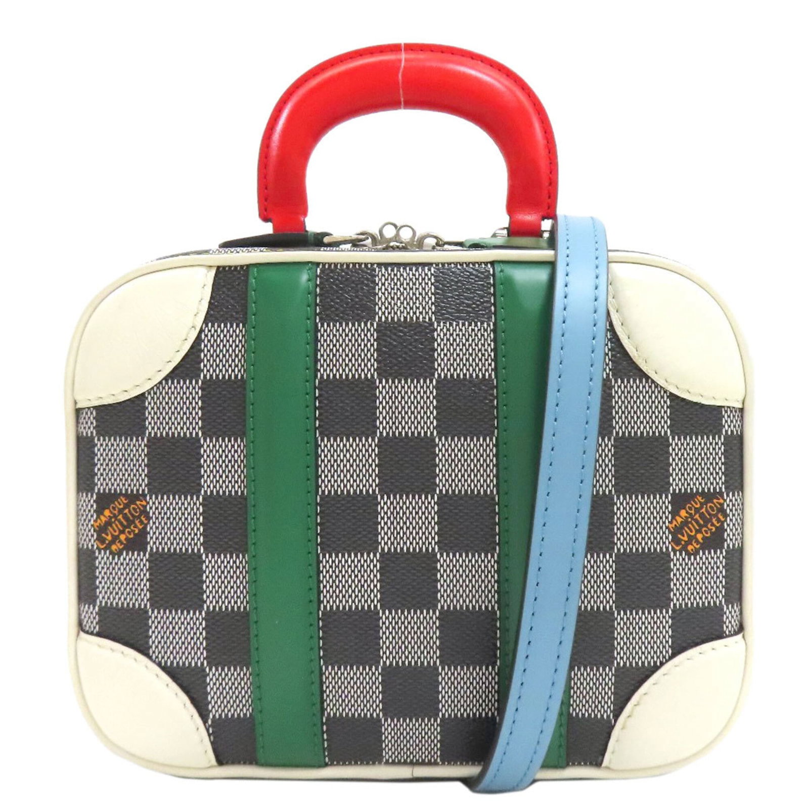 Damier Canvas Handbag Louis Vuitton: Damier Canvas Handbag Louis Vuitton Damier Canvas Handbag Louis Vuitton is a stylish and iconic accessory featuring Damier Canvas material, a classic Louis Vuitton design. Measuring 16cm x 21cm x 7.5c