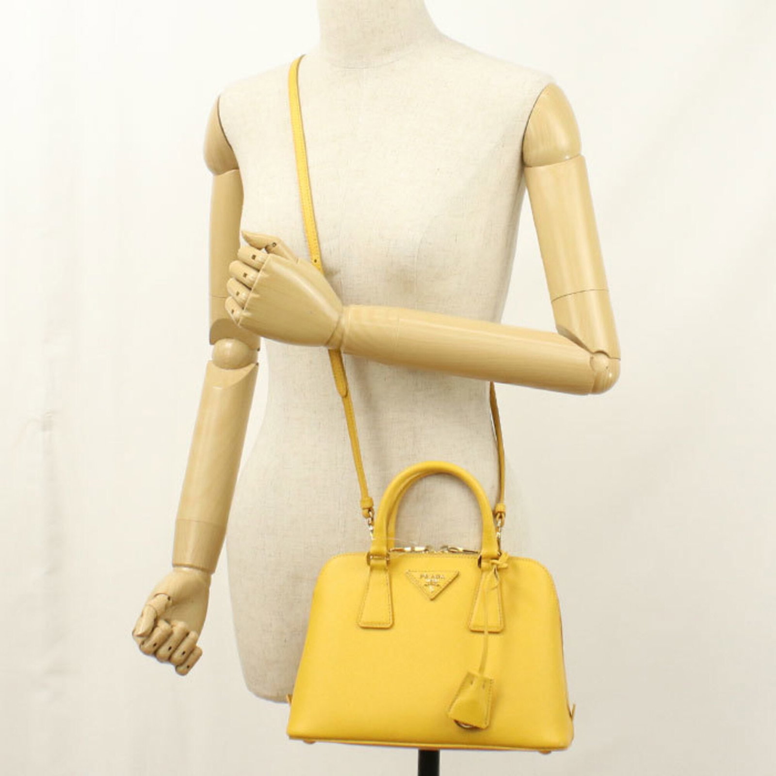 Handbag Leather Prada - 9