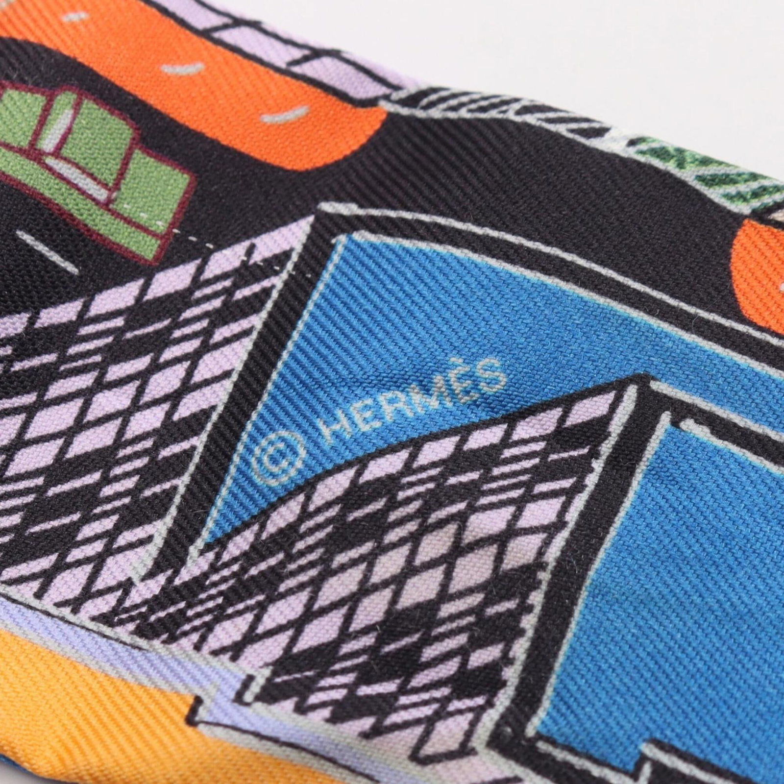 Silk Hermes Scarf - 4