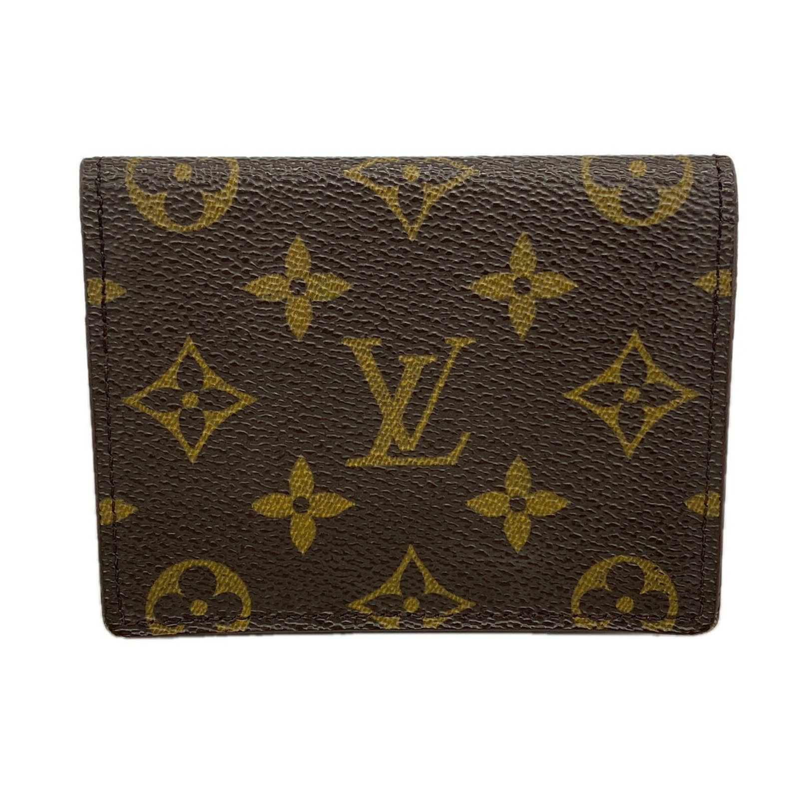 Case Louis Vuitton Card: Case Louis Vuitton Card The Louis Vuitton Card is a compact, brown leather card case with a classic design. Measuring 9cm x 11.5cm x 1.5cm, it features a simple and elegant style that suits both men a