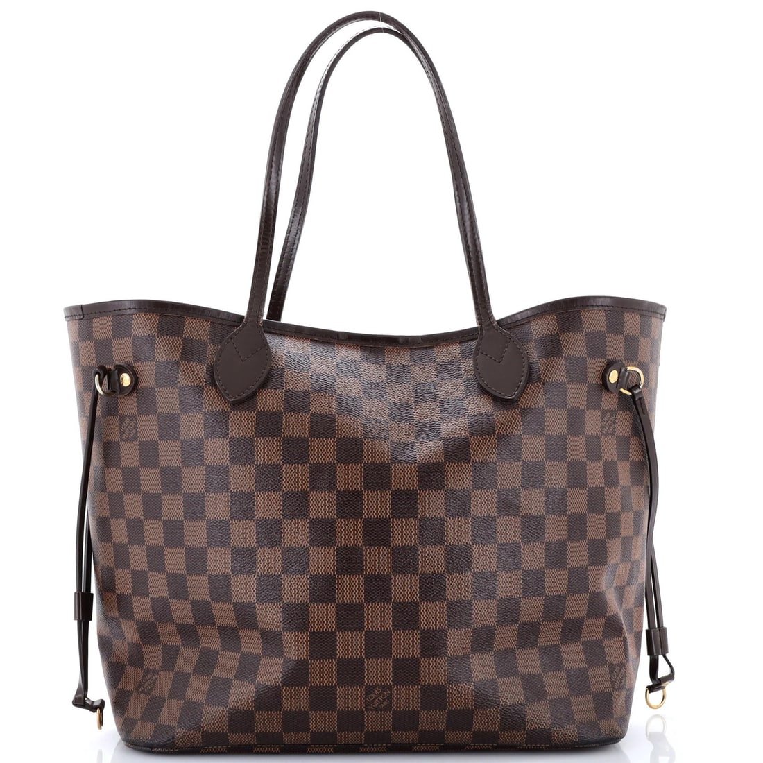 Louis Vuitton Neverfull NM Tote Damier MM: Louis Vuitton Neverfull NM Tote Damier MM Brown Louis Vuitton Neverfull NM Tote Damier MM in Good Condition. This classic tote features a canvas-coated exterior with minor creases and scuffs, and a
