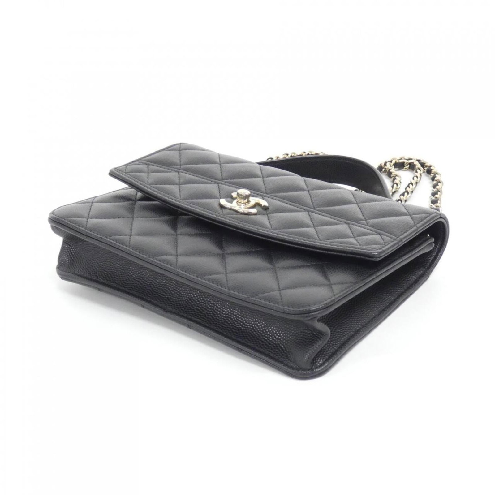 Calfskin Grained Chanel Backpack - 3