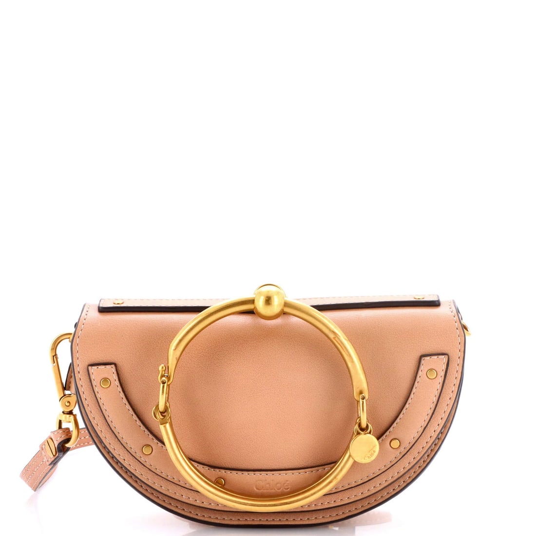 Chloe Nile Crossbody Bag Leather Mini: Chloe Nile Crossbody Bag Leather Mini The Chloe Nile Crossbody Bag Leather Mini is a stylish and compact accessory, measuring 4.5" high and 8" wide, with a 20.5-23" adjustable strap drop. Made from