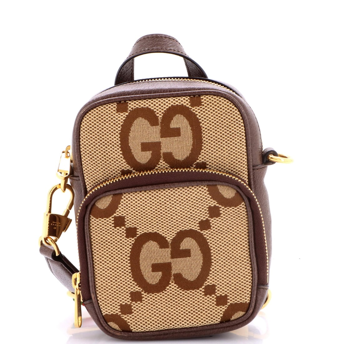 Front Crossbody Bag Gucci Pocket Mini Web Jumbo GG Canva: Front Crossbody Bag Gucci Pocket Mini Web Jumbo GG Canva The Gucci Pocket Mini Web Jumbo GG Canva crossbody bag features a classic design with a front pocket and web strap, perfect for everyday use.