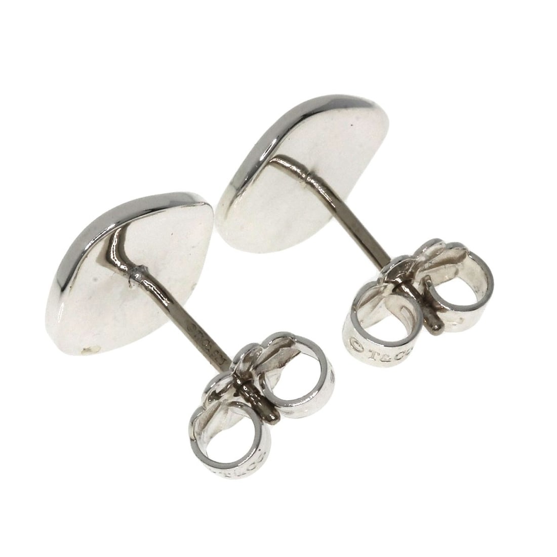 Tiffany Co Notes Silver Earring Round - 2