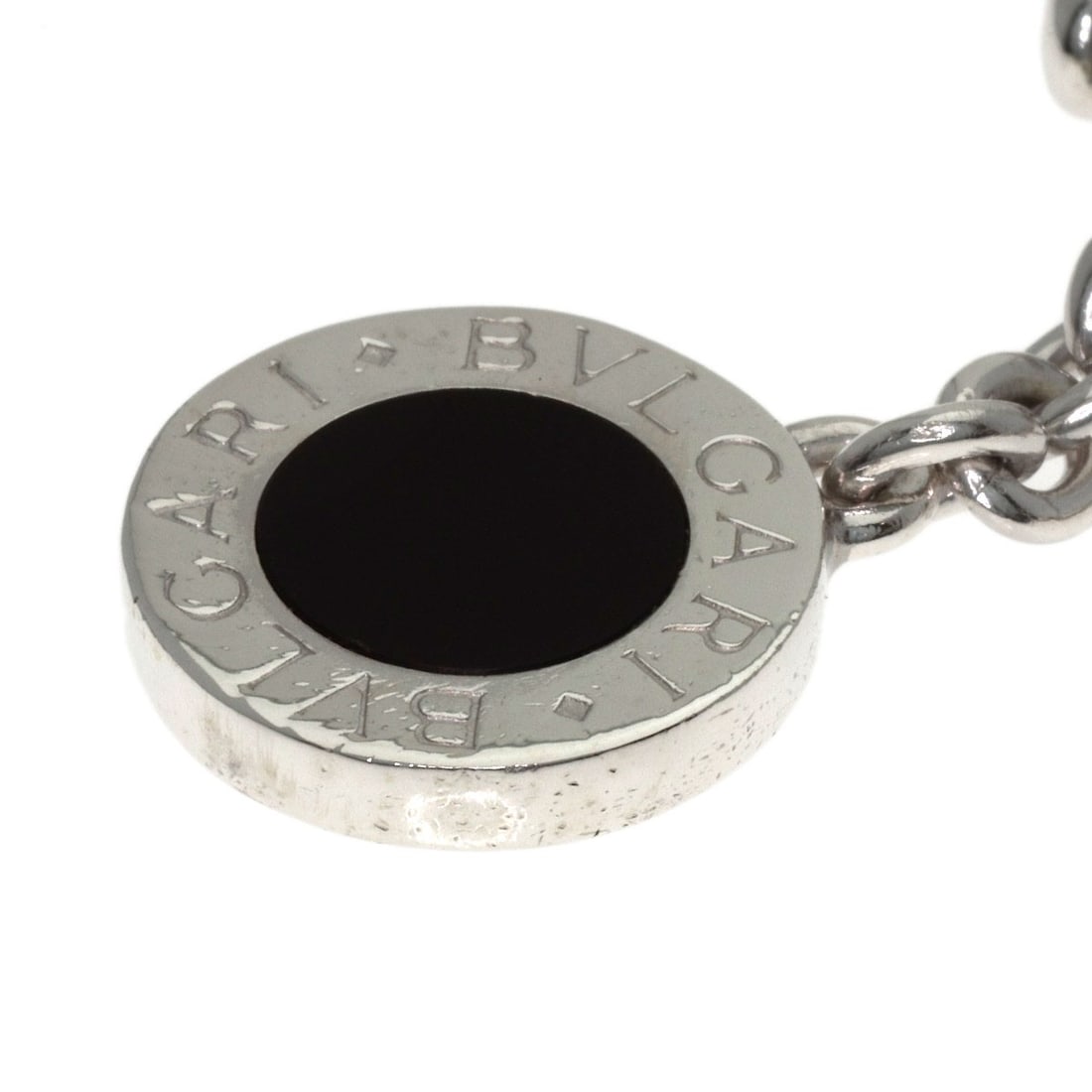 Silver Onyx Bvlgari Key Ring - 5
