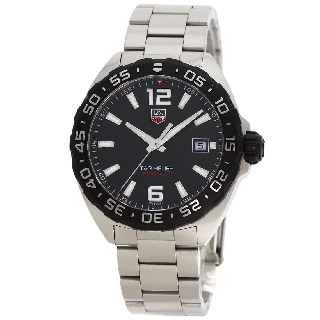 Tag Heuer Formula1 Watches Waz1110 Stainless Steel/ Stainless Steel: Tag Heuer Formula1 Watches Waz1110 Stainless Steel/ Stainless Steel Stainless steel case with a silver bezel and black dial, this TAG HEUER Formula 1 watch features an analog display and a quartz