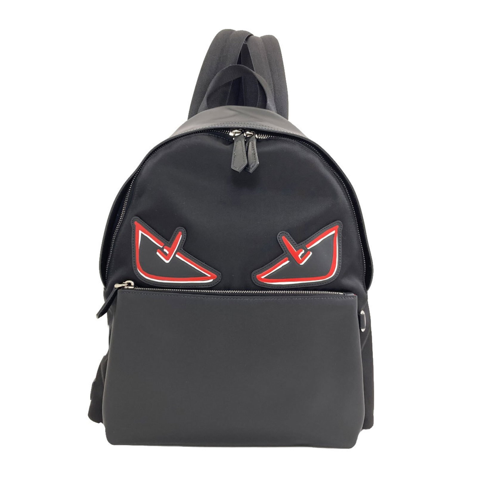 Fendi Backpack Leather: Fendi Backpack Leather The Fendi Backpack Leather is a sleek and sophisticated black leather backpack, measuring 38.5cm x 31cm x 13cm. Made from high-quality leather, this stylish bag features a
