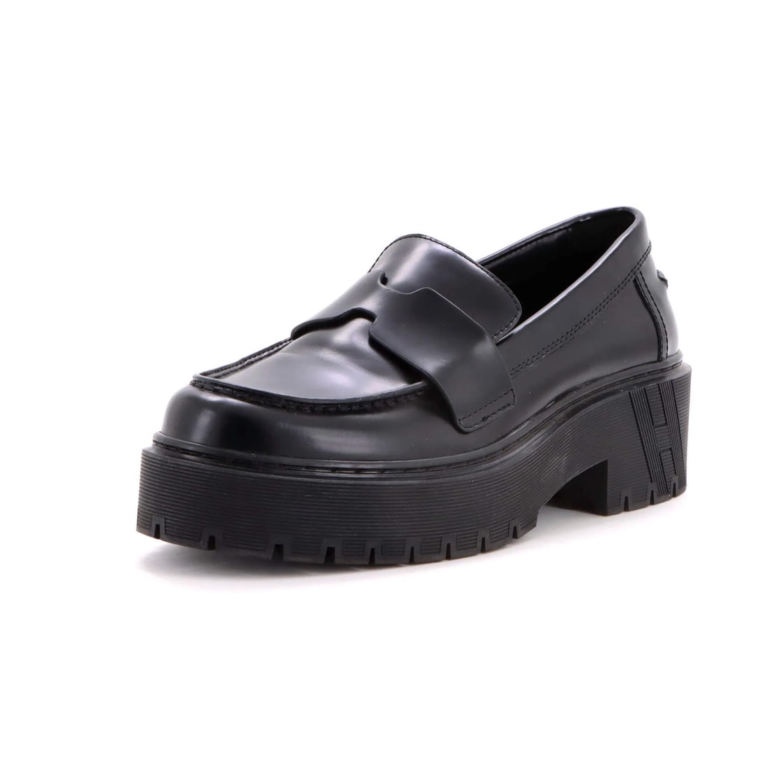 Women's Leather Loafers Platform Hitch Hermes (1 of 6)
