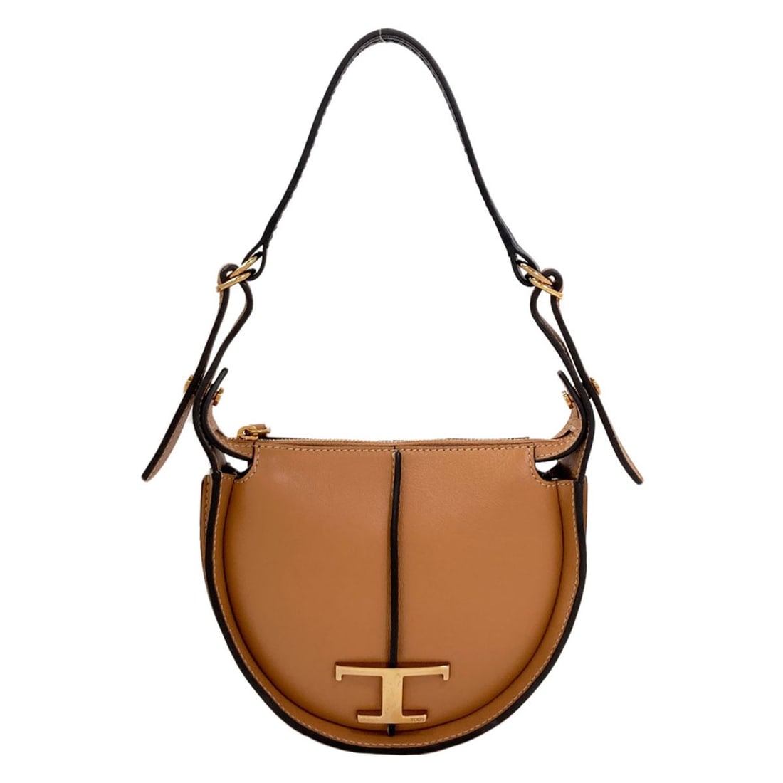 Tods Timeless Hobo Micro Mini Bag Handbag Leather: Tods Timeless Hobo Micro Mini Bag Handbag Leather Brown leather Tods Timeless Hobo Micro Mini Bag, a stylish and compact handbag with a classic design. Made from high-quality leather, this small bag i
