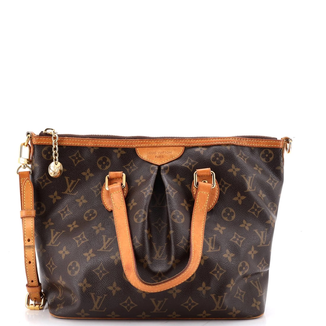 Canvas Monogram Vuitton Louis Palermo Handbag: Canvas Monogram Vuitton Louis Palermo Handbag Canvas Monogram Vuitton Louis Palermo Handbag - A Timeless Brown ClassicThis Louis Vuitton Palermo handbag boasts a rich brown canvas exterior with the