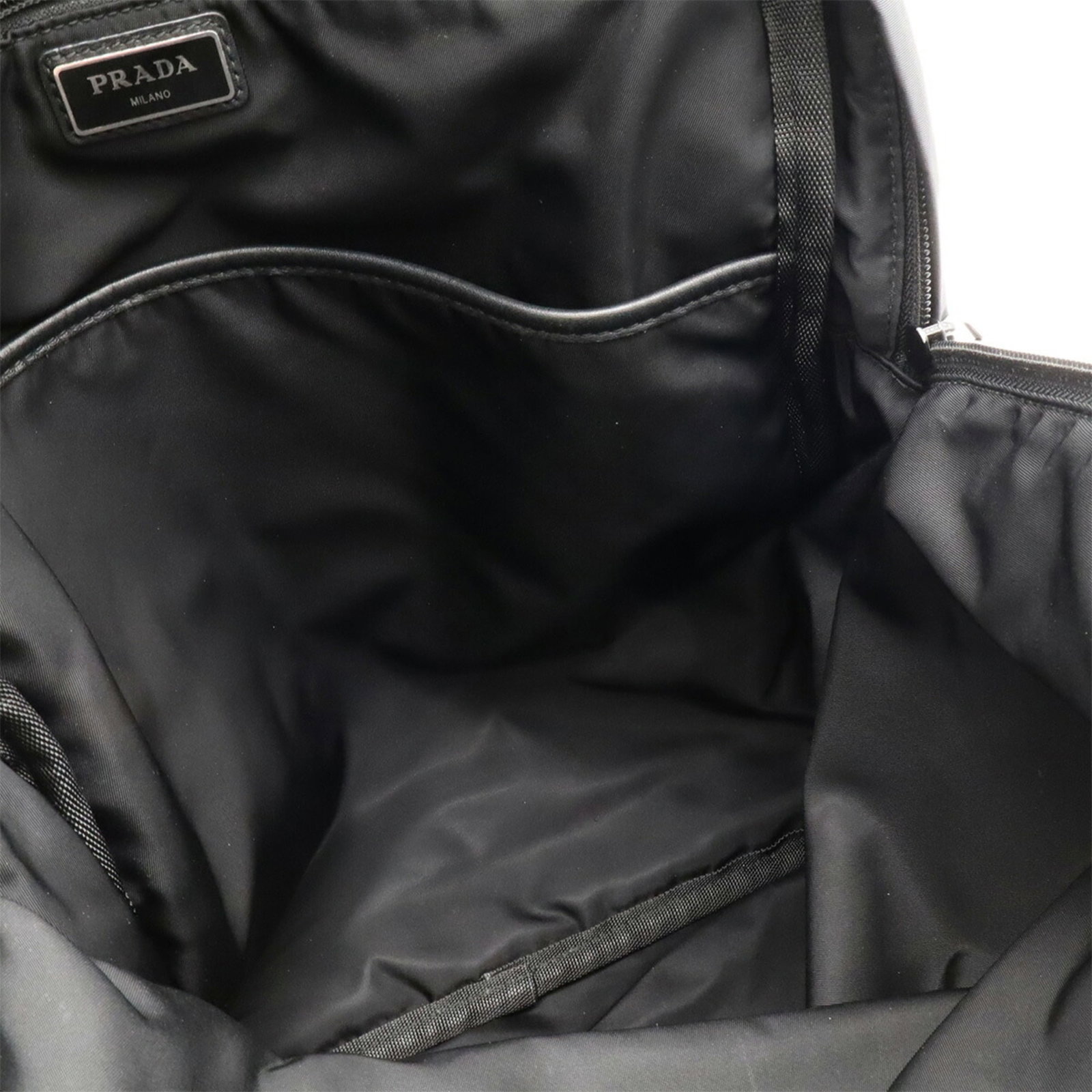 Backpack Nylon Leather Prada - 10