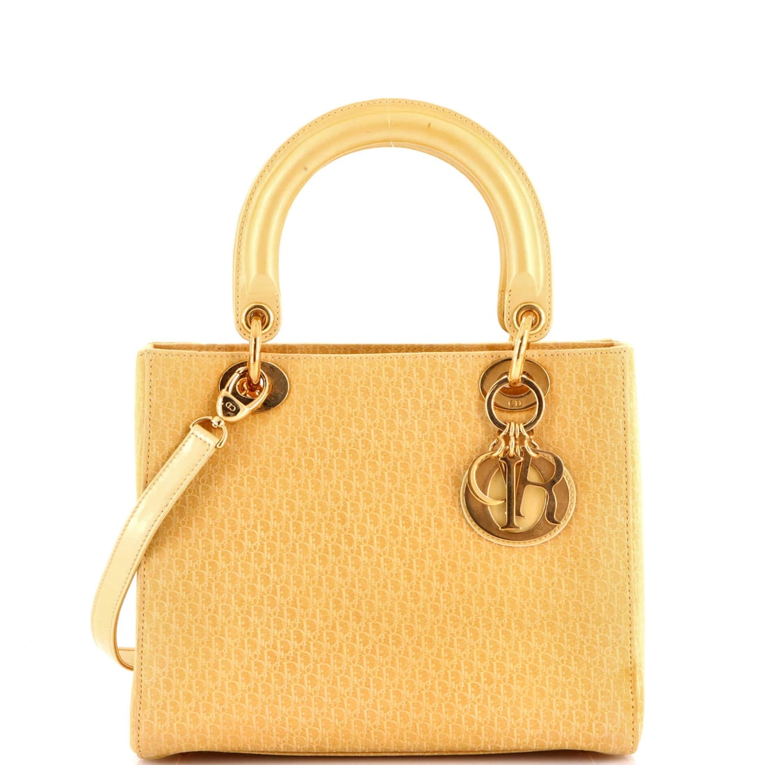 Christian Dior Vintage Lady Dior Bag Diorissimo Suede Medium: Christian Dior Vintage Lady Dior Bag Diorissimo Suede Medium Suede exterior, neutral color, and classic totes style make this Vintage Lady Dior Bag Diorissimo a timeless choice. Measuring 8" in