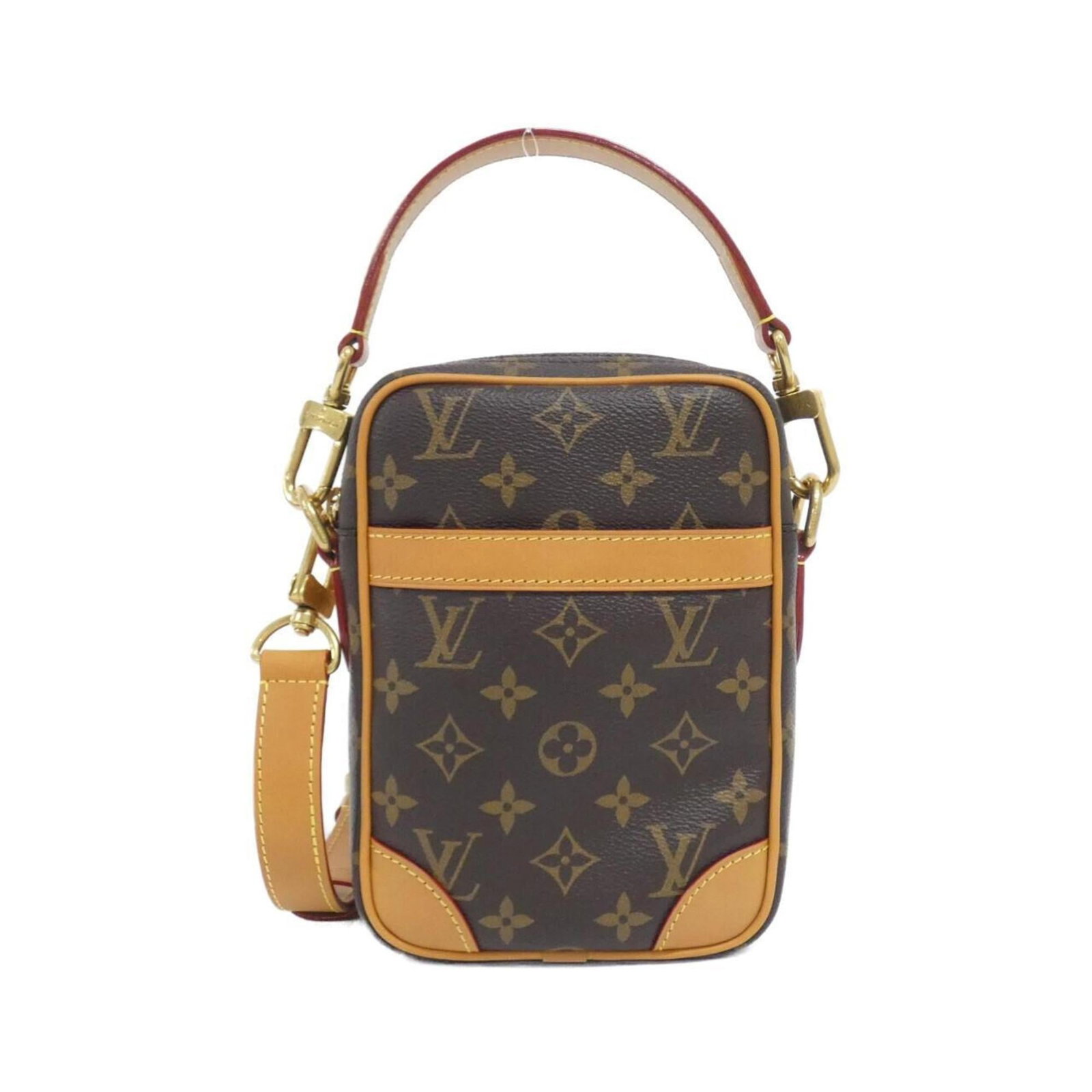 Louis Vuitton Monogram Handbag: Louis Vuitton Monogram Handbag Marron Monogram Louis Vuitton Handbag. This Louis Vuitton handbag features the iconic Monogram pattern in a rich Marron color, with a sturdy design and classic shape.