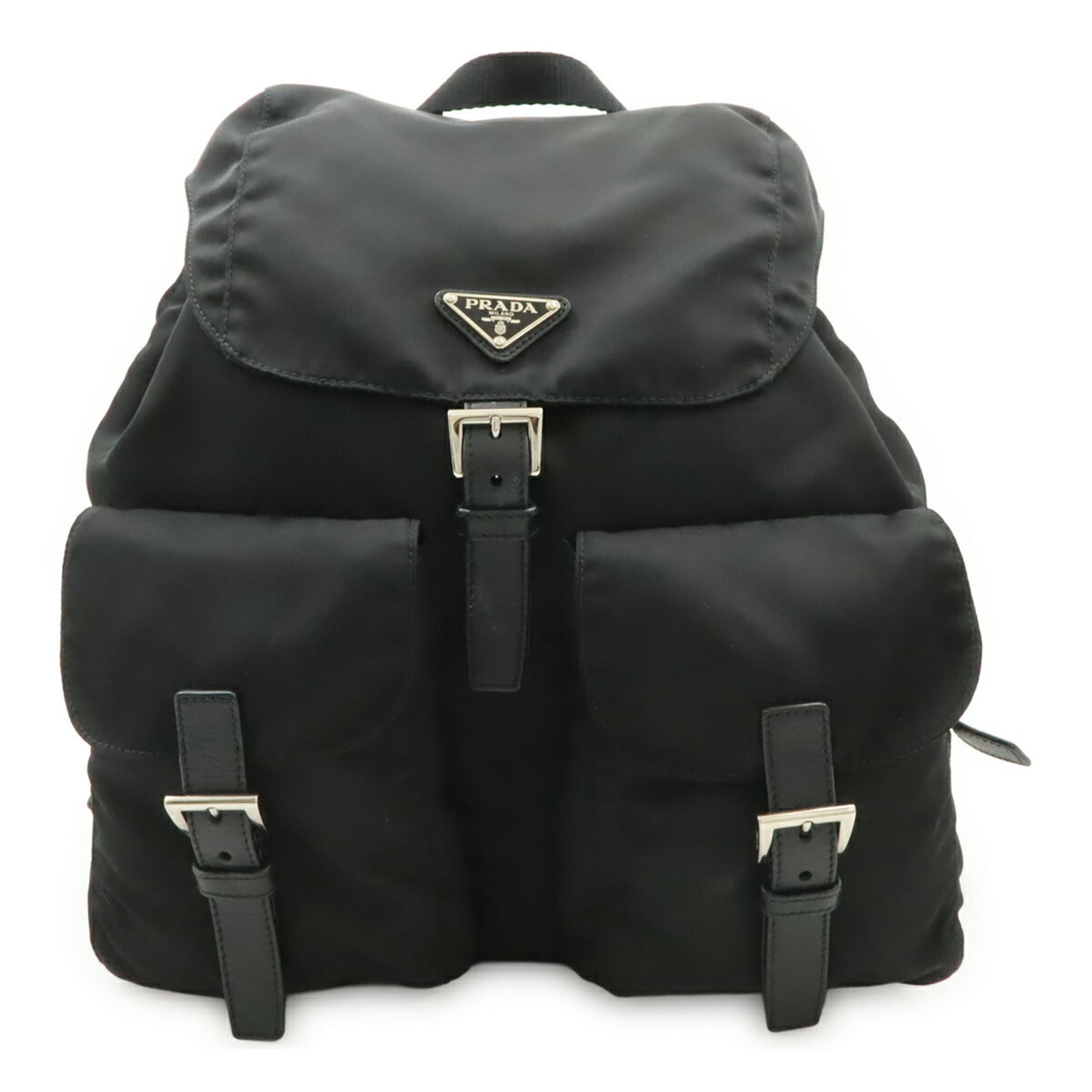 Backpack Nylon Leather Prada - 2