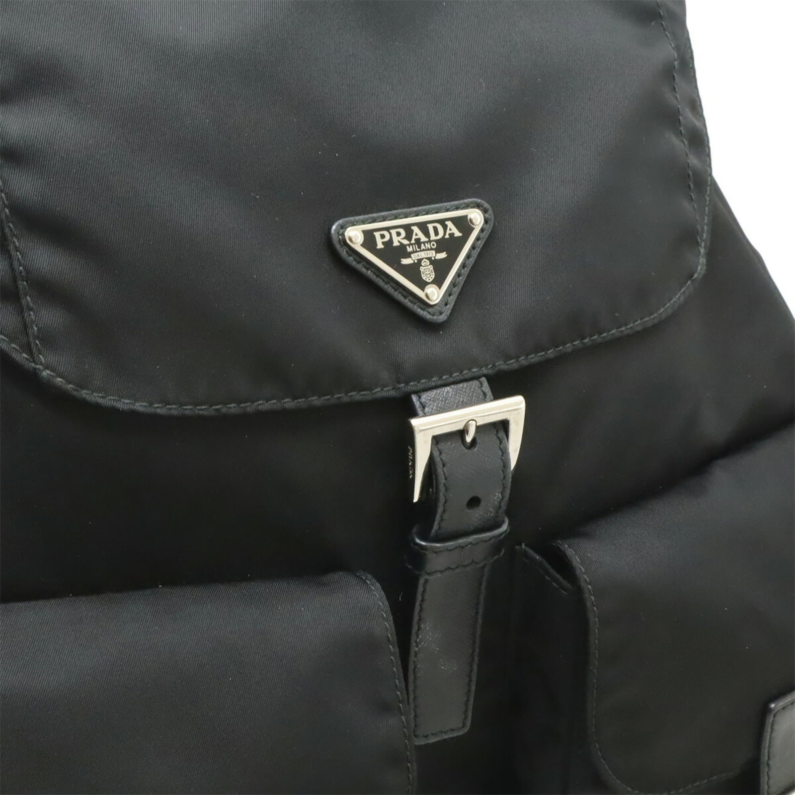 Backpack Nylon Leather Prada - 9