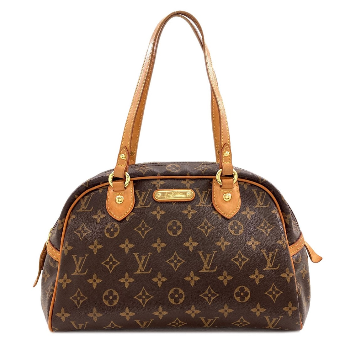 Canvas Monogram Tote Bag Pm Bag M95565 Montorgueil Louis: Canvas Monogram Tote Bag Pm Bag M95565 Montorgueil Louis Brown Monogram Canvas Tote Bag with Classic Design. This LOUIS VUITTON tote bag features a timeless design with a sturdy monogram canvas