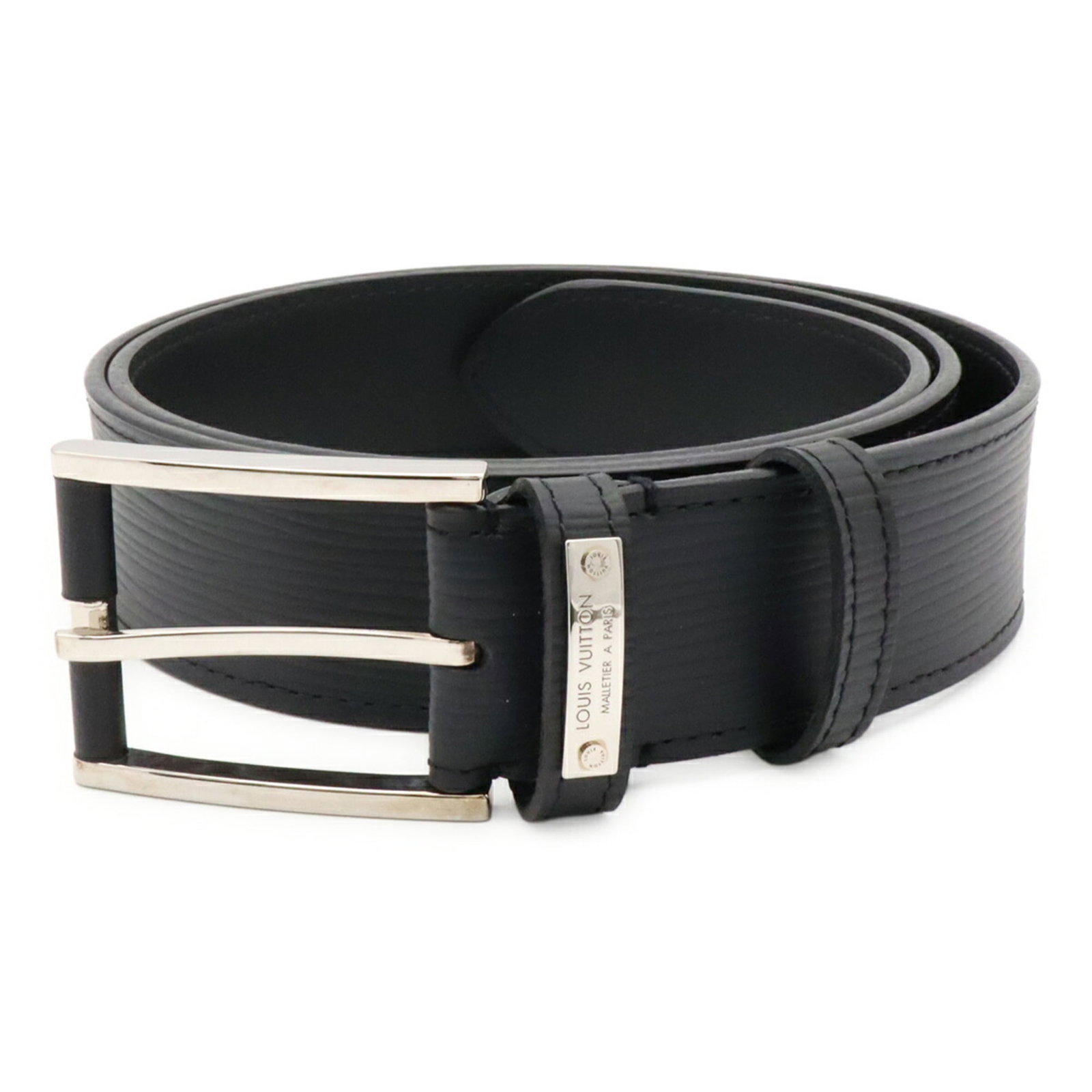 Louis Vuitton Louis Vuitton Epi Leather Belt Legend 35Mm Noir Black #90 M9892U (1 of 7)