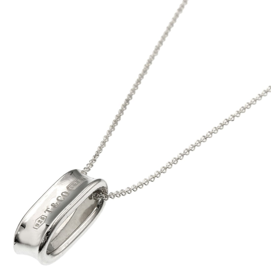 Tiffany&Co. 1837 Oval Loop Necklace Silver (1 of 6)
