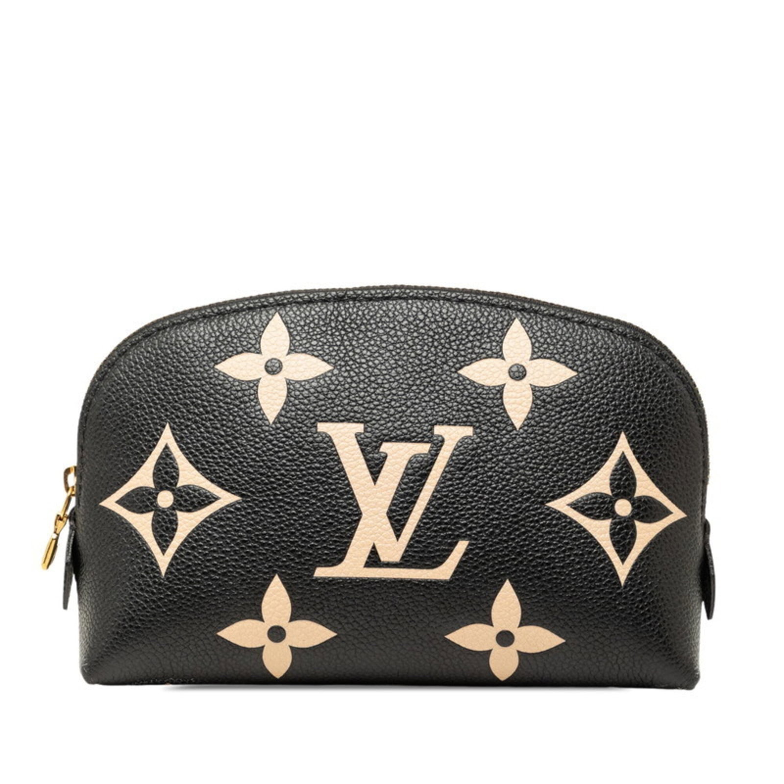 Leather Pouch Louis Vuitton: Leather Pouch Louis Vuitton Leather Pouch Louis Vuitton in Beige and Black. Made from high-quality leather, this classic Louis Vuitton pouch measures 11.5cm x 17.5cm x 6cm. Its timeless design and