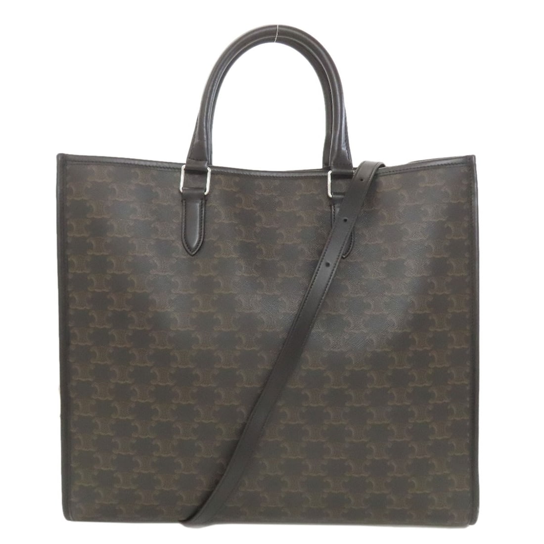 Pvc Triomphe 2Way Celine Handbag: Pvc Triomphe 2Way Celine Handbag Item Specifics: Brand: CELINE Style: Handbag Color: Brown Type: Handbag Exterior Color: Brown Exterior Material: PVC Product Disclaimer: Pre-owned unless stated. Expec