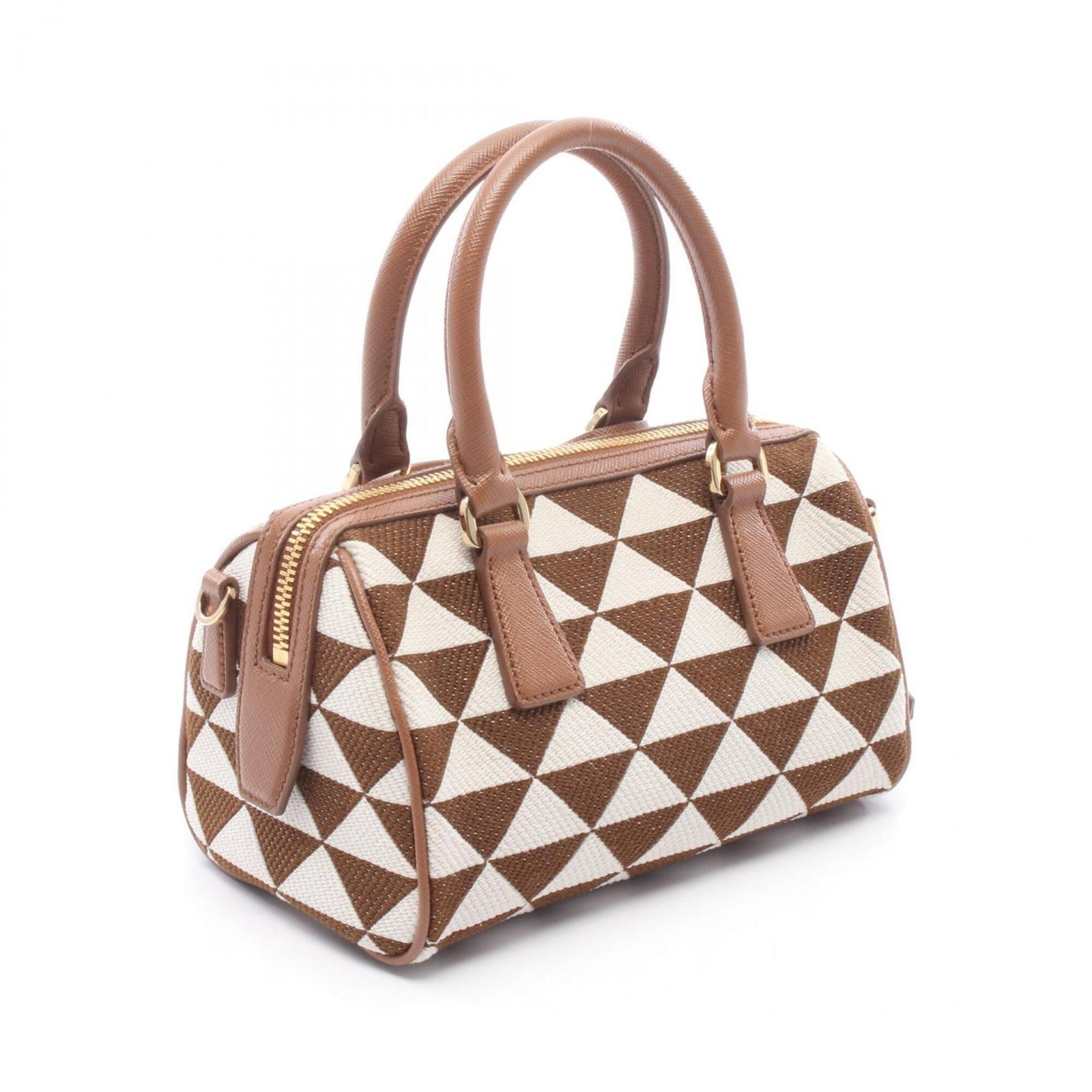 Canvas Leather Handbag Prada - 2