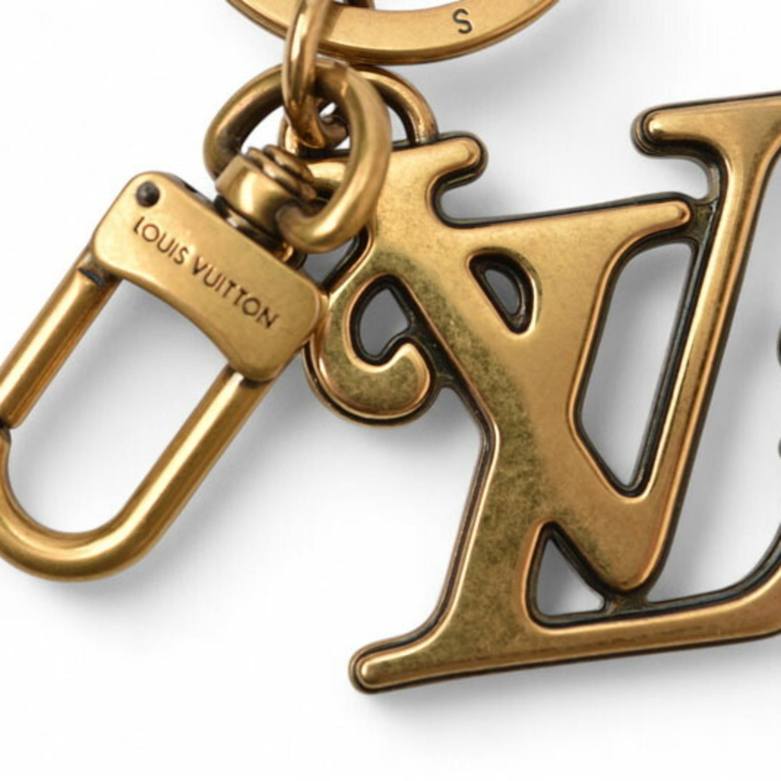 Louis Vuitton Keyring Gold Plating - 3