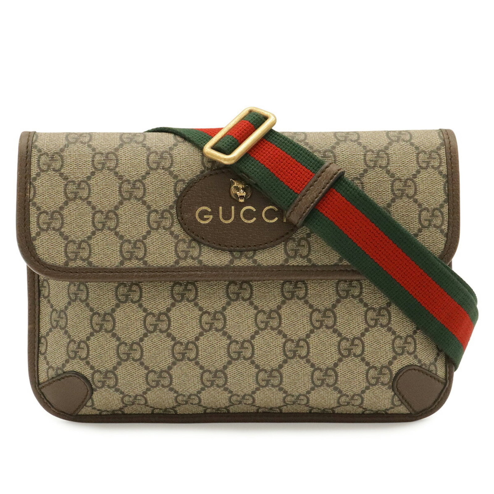 Gucci Fanny Pack Sling Bag Gg Supreme Canvas Pvc Coated Canvas Leather: Gucci Fanny Pack Sling Bag Gg Supreme Canvas Pvc Coated Canvas Leather Gucci's Sherry Line Fanny pack Sling bag boasts a unique combination of GG Supreme, canvas, PVC, and leather materials, resulting