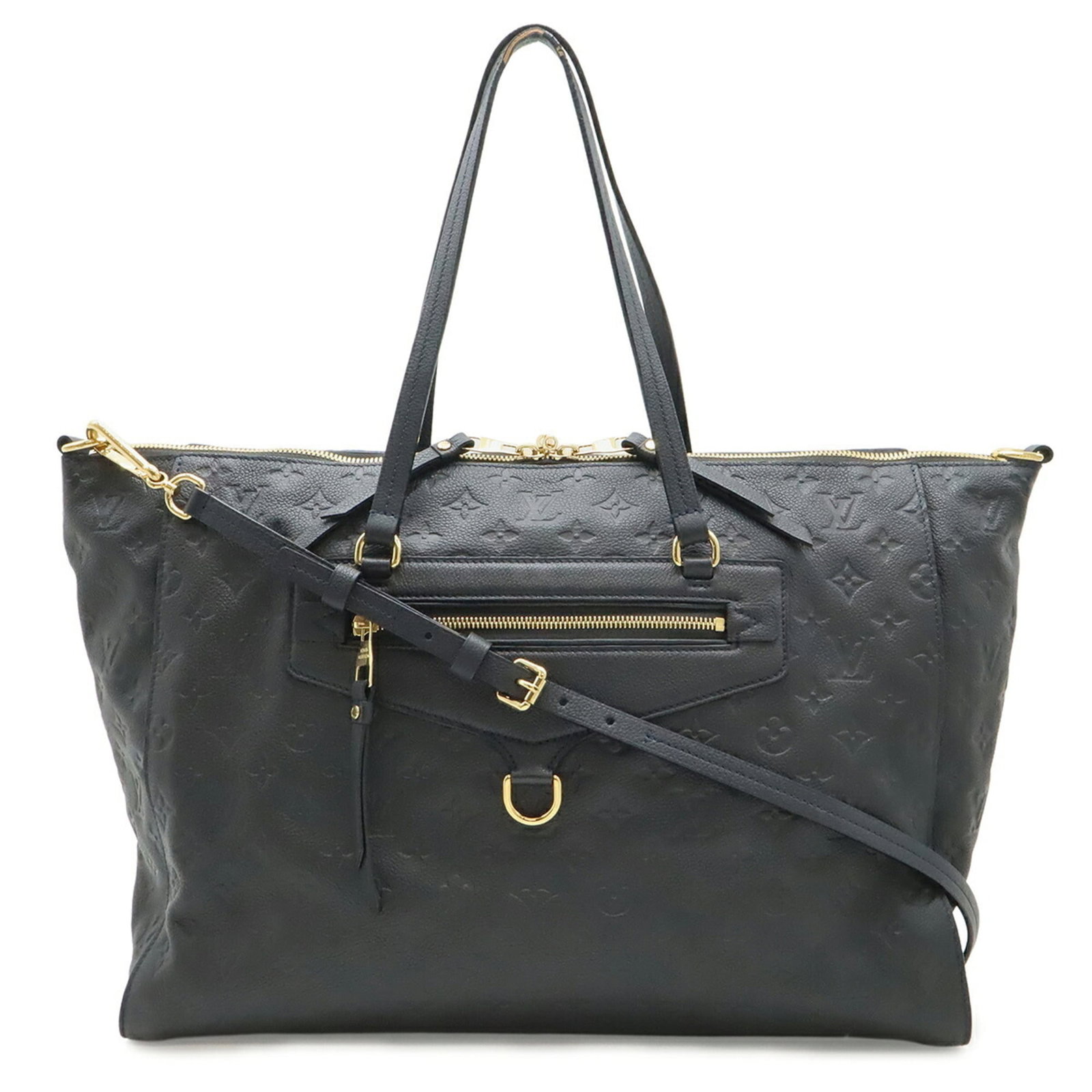 Vuitton Empreinte Louis Monogram Bag Tote Shoulder: Vuitton Empreinte Louis Monogram Bag Tote Shoulder The Louis Vuitton Empreinte Louis Monogram Bag Tote Shoulder boasts a classic design with the iconic Monogram Empreinte pattern, a signature style