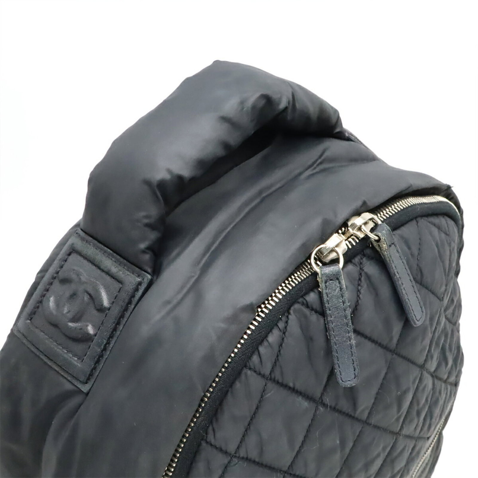 Nylon Leather Backpack Chanel - 7