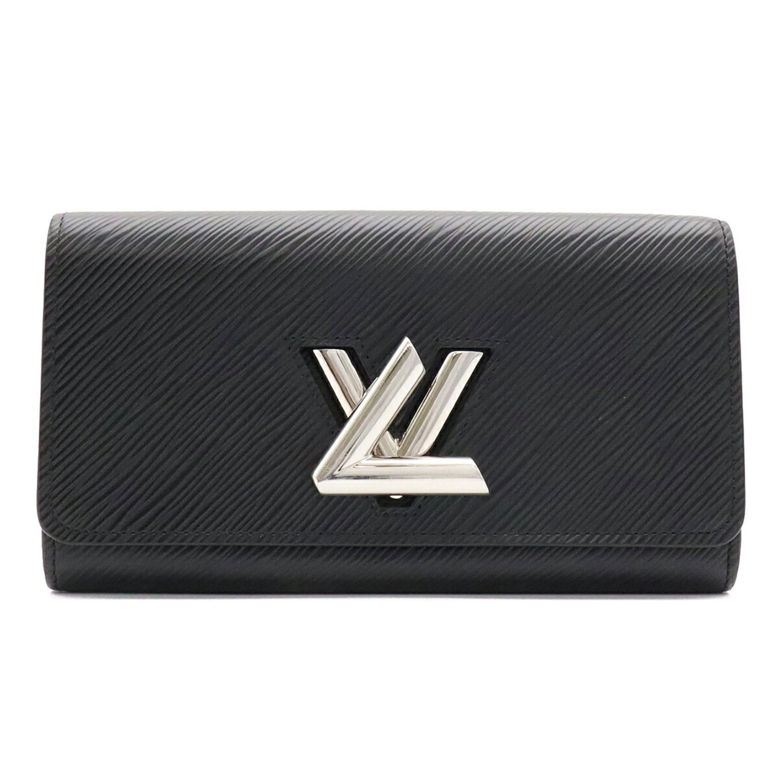 Louis Vuitton Long Wallet (Bi-Fold) Epi Leather: Louis Vuitton Long Wallet (Bi-Fold) Epi Leather Epi leather construction provides a durable and luxurious feel to this bi-fold long wallet from Louis Vuitton. Measuring 11cm x 19cm, the Noir color