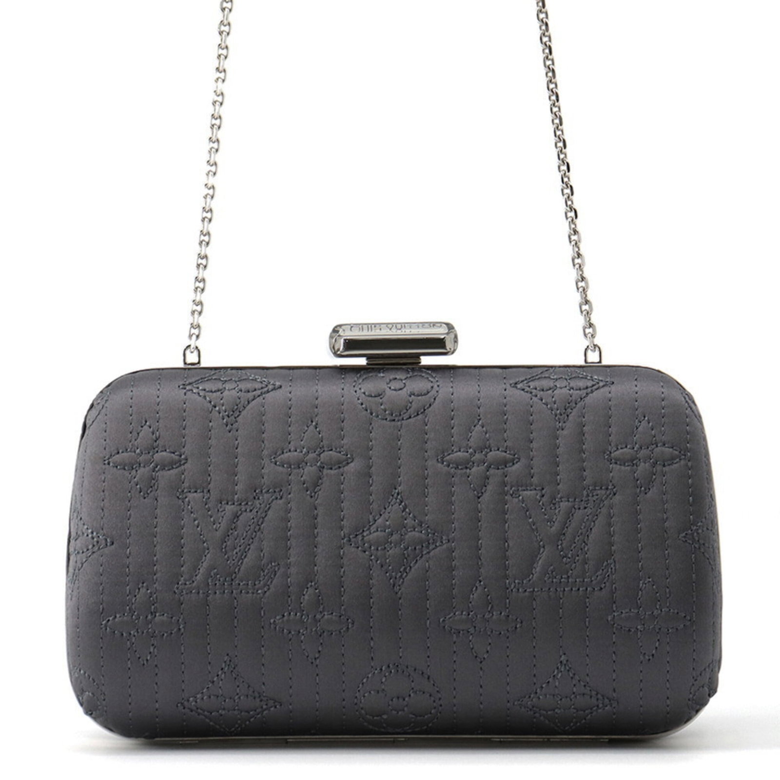 Shoulder Bag Handbag Clutch Louis Vuitton Monogram: Shoulder Bag Handbag Clutch Louis Vuitton Monogram The iconic Monogram Motard design from Louis Vuitton's handbag collection is showcased in this sleek shoulder bag clutch, featuring a striking gray