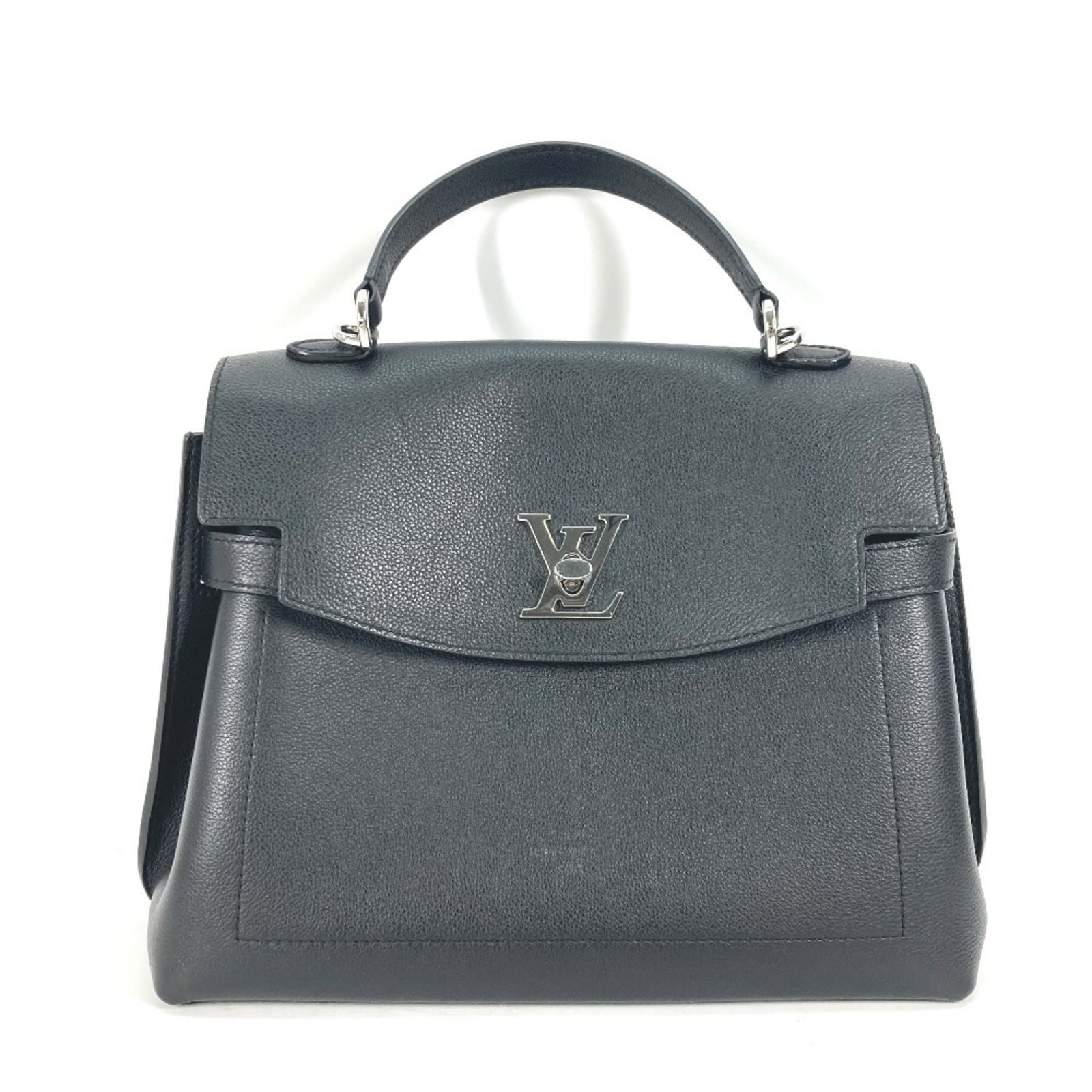 Louis Vuitton Handbag Tote Bag Leather: Louis Vuitton Handbag Tote Bag Leather The Louis Vuitton M51395 Tote Bag is a sleek and sophisticated black leather handbag, featuring a turn lock outer pocket for added security. Made from