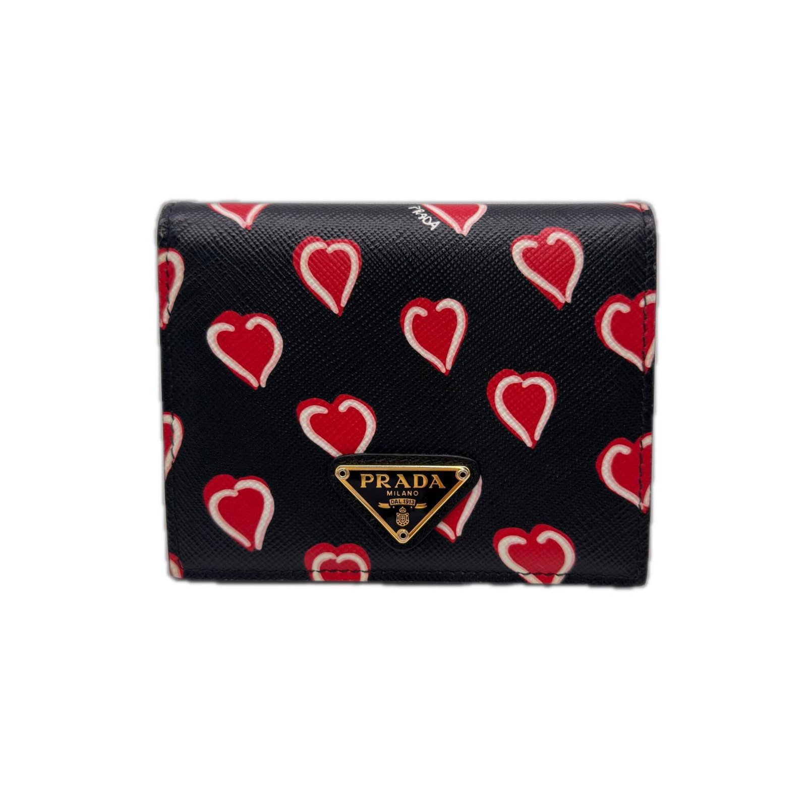 Prada Wallet (Bi-Fold) Saffiano: Prada Wallet (Bi-Fold) Saffiano Saffiano leather wallet with a sleek bi-fold design, offering a classic and timeless look. Made from high-quality Saffiano material, this wallet features a durable and