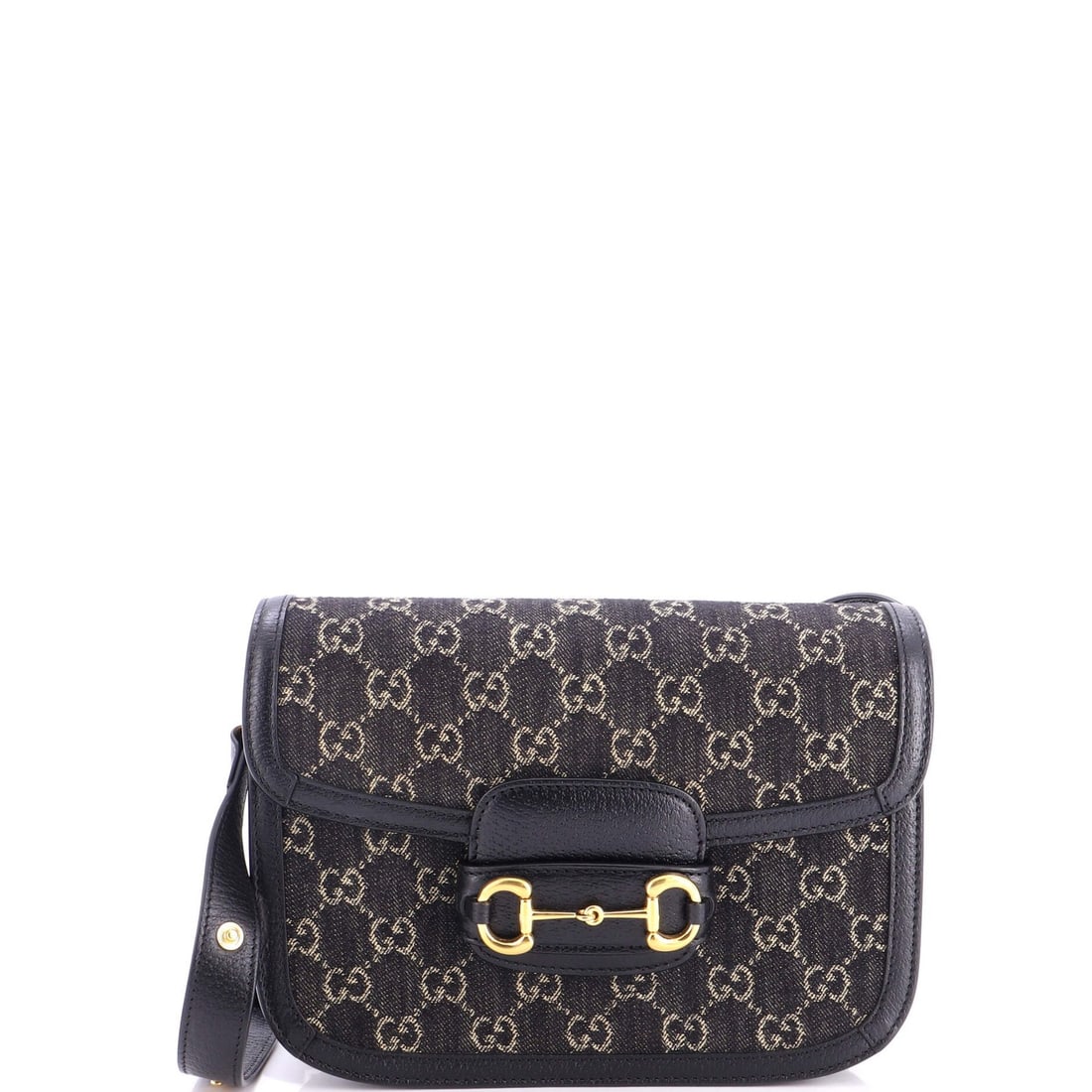 Gucci Horsebit Bag Denim Small 1955 Shoulder (1 of 6)
