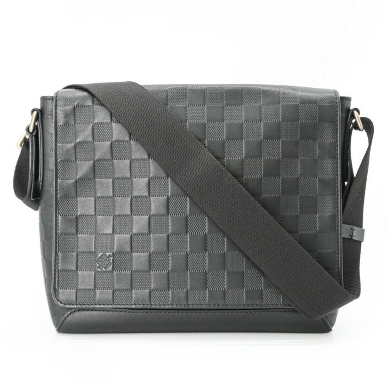 Shoulder Bag Louis Vuitton Damier: Shoulder Bag Louis Vuitton Damier The Louis Vuitton Damier shoulder bag is a classic design featuring the iconic Damier Infini pattern in black. This stylish bag measures 21cm x 29cm x 6cm and is