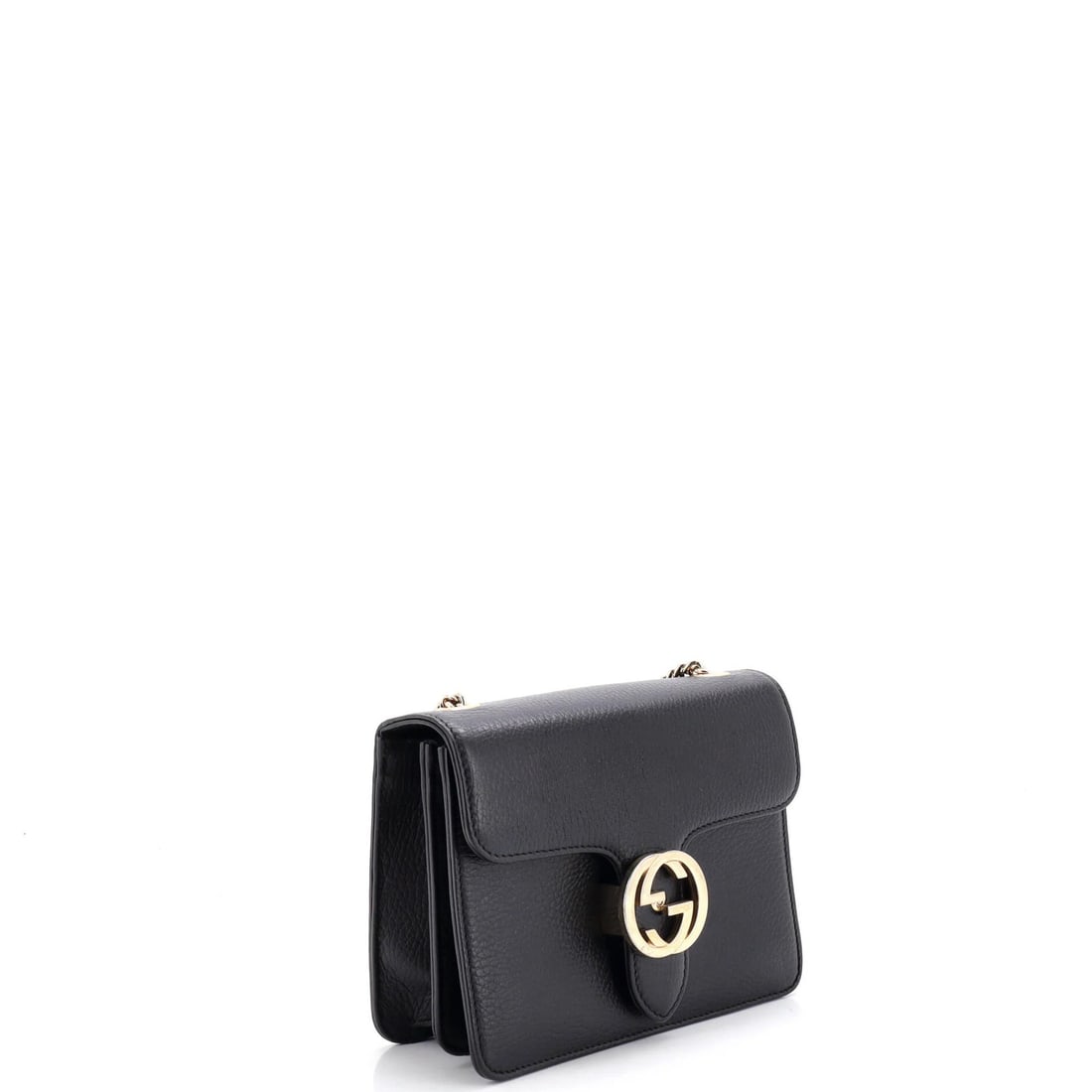 Shoulder Bag Leather Small Interlocking Gucci - 2