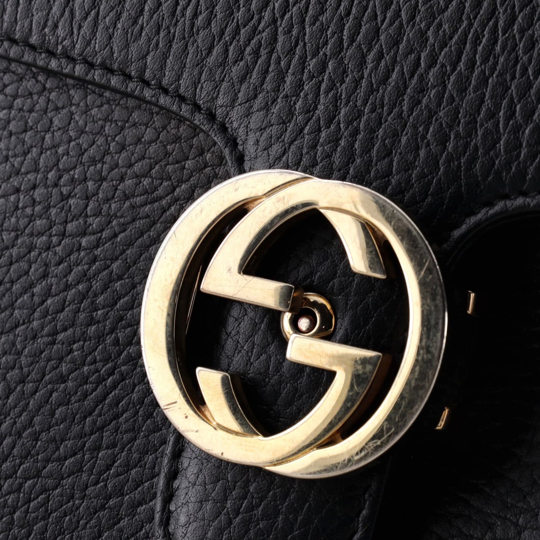 Shoulder Bag Leather Small Interlocking Gucci - 6