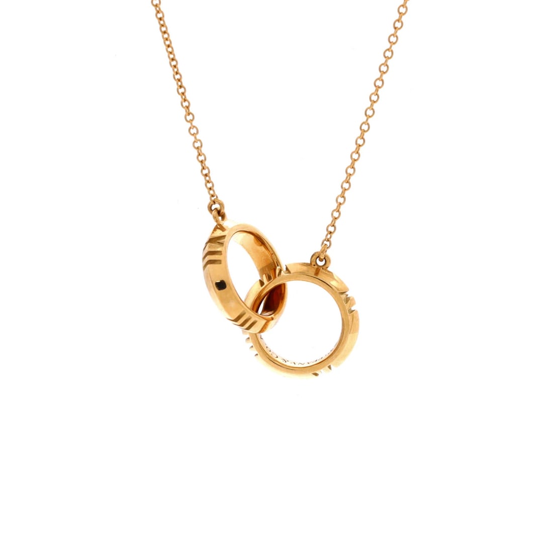 Yellow Gold Atlas Pendant Necklace Interlocking Closed Tiffany & Co.: Yellow Gold Atlas Pendant Necklace Interlocking Closed Tiffany & Co. Tiffany & Co.'s Atlas X Closed Interlocking Pendant Necklace is a stunning 18K yellow gold piece featuring a closed interlocking