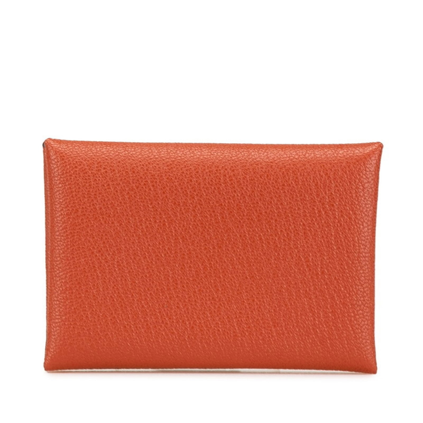 Hermes Coin Case Leather Purse Chevre: Hermes Coin Case Leather Purse Chevre Chevre leather craftsmanship is on full display in this elegant coin case purse from Hermes. With its rich brown color and precise dimensions, this compact purse