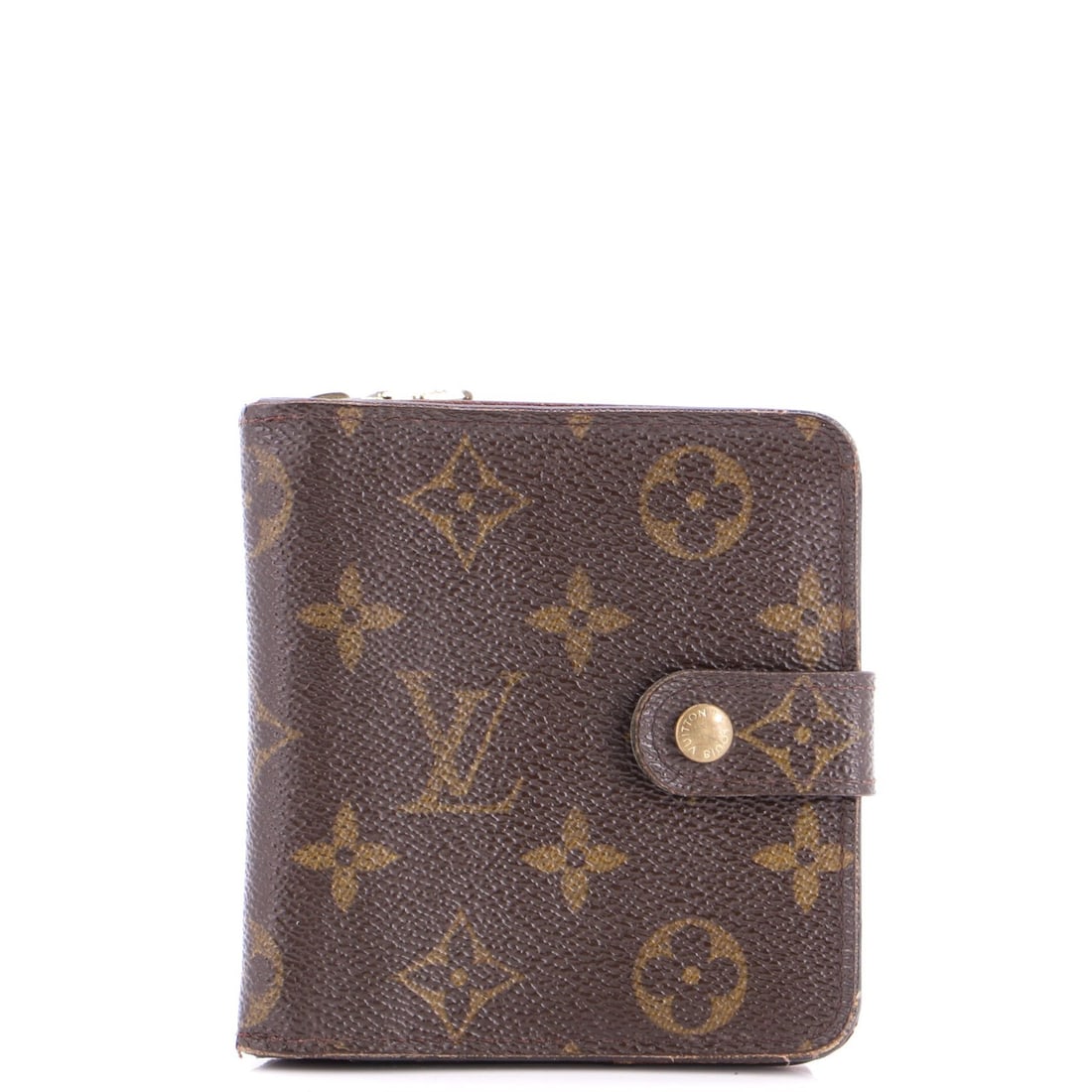 Vuitton Zippe Wallet Canvas Monogram Louis: Vuitton Zippe Wallet Canvas Monogram Louis Brown Louis Vuitton Zippe Wallet Canvas Monogram Compact with Gold Hardware, featuring a classic canvas exterior with a signature monogram pattern, and a lea