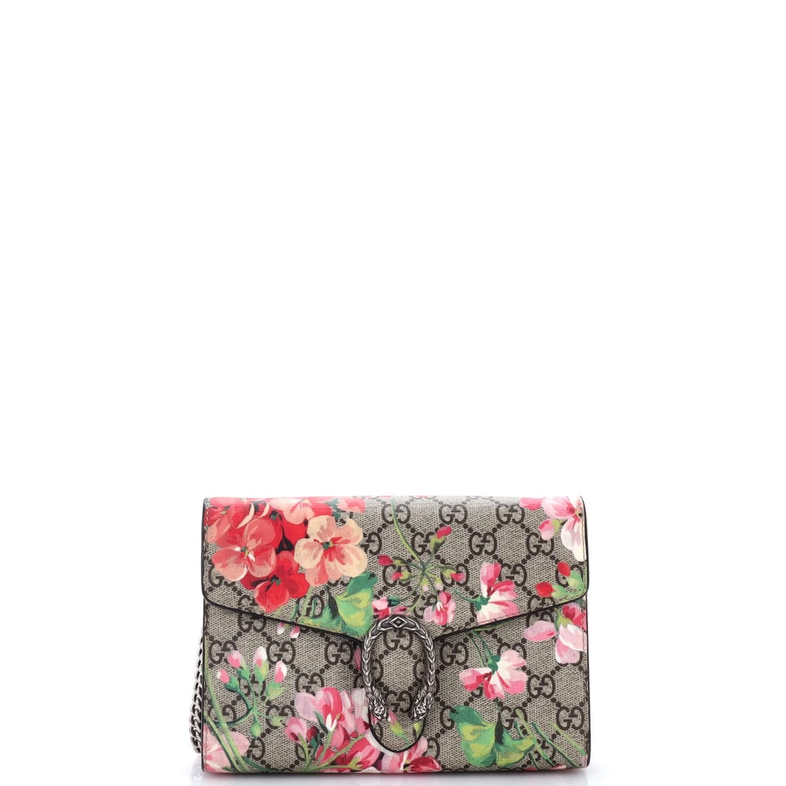 Chain Wallet Blooms Coated Canvas GG Small Dionysus Print Gucci: Chain Wallet Blooms Coated Canvas GG Small Dionysus Print Gucci Chain Wallet Blooms Coated Canvas GG Small Dionysus Print Gucci - A stylish and functional small cross body bag from Gucci's Dionysus co