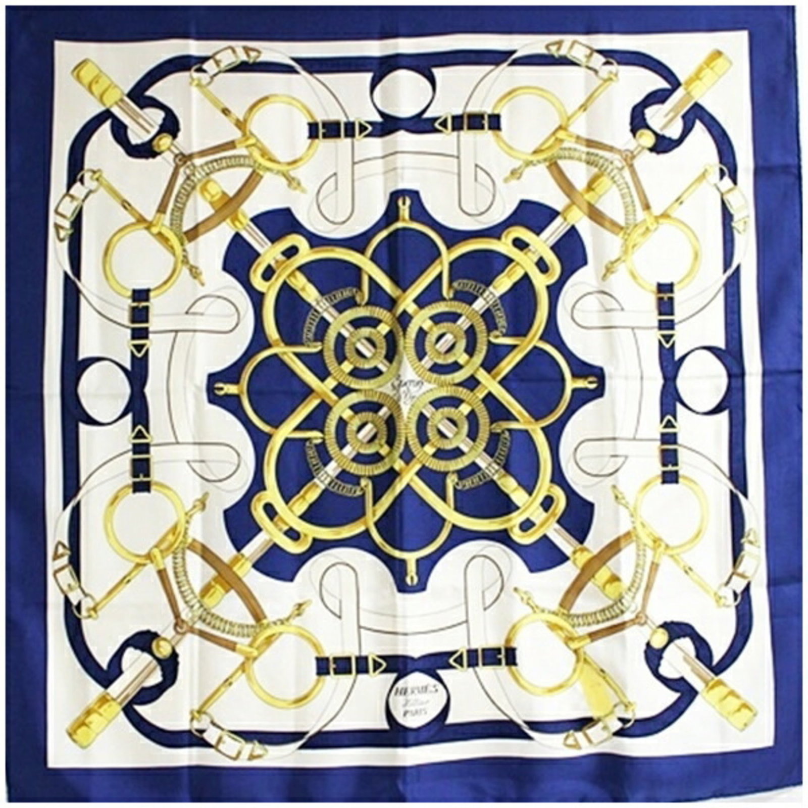 Hermes Scarf: Hermes Scarf Navy and White Herm?s Scarf, measuring 88cm x 88cm, a classic and timeless accessory for any occasion. This high-quality scarf features a sophisticated design, perfect for adding a touch 