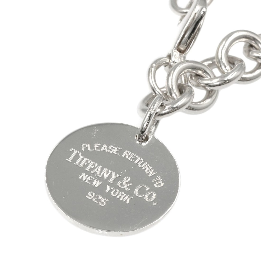 Return Tiffany Round Silver Bracelet - 2