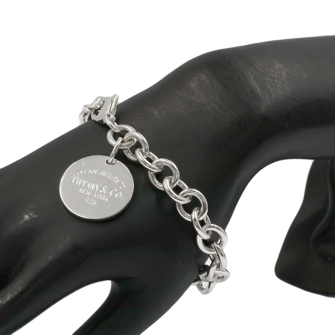 Return Tiffany Round Silver Bracelet - 6