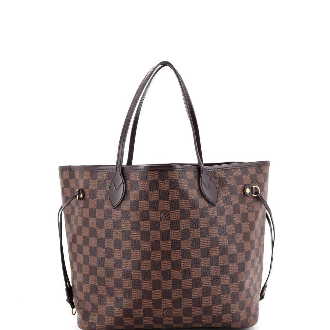 Louis Vuitton Neverfull NM Tote Damier MM: Louis Vuitton Neverfull NM Tote Damier MM Brown Louis Vuitton Neverfull NM Tote Damier MM in Good Condition. This classic tote features a canvas-coated exterior with minor creases and scuffs, and a