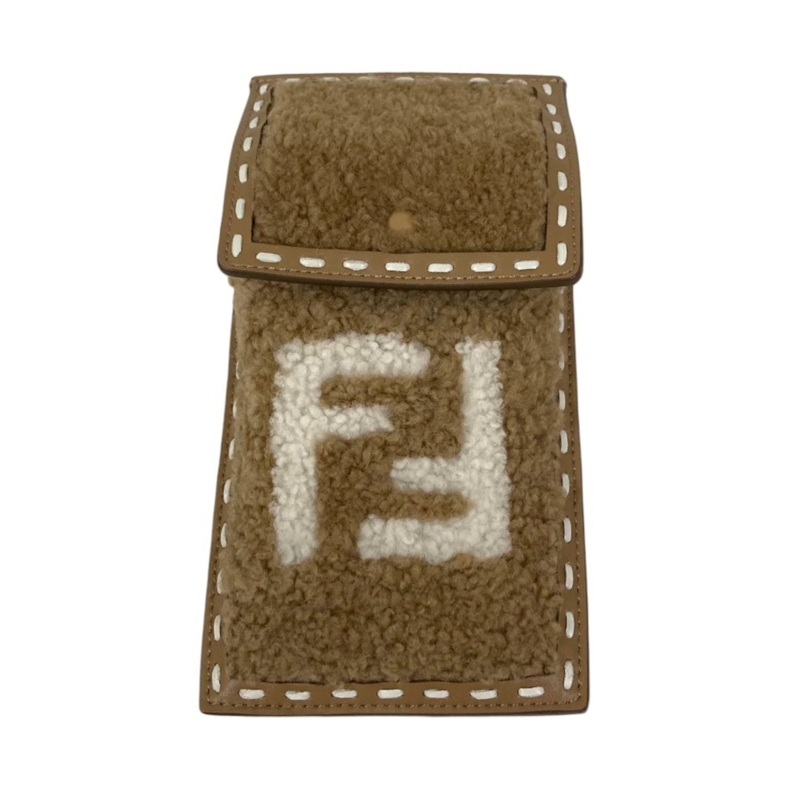 Pouch Sleeve by Fendi: Pouch Sleeve by Fendi Fendi's Pouch Sleeve is a stylish accessory featuring a brown color and compact dimensions. Measuring 18cm x 9.5cm x 5.00mm, this pouch sleeve is a small yet elegant addition to