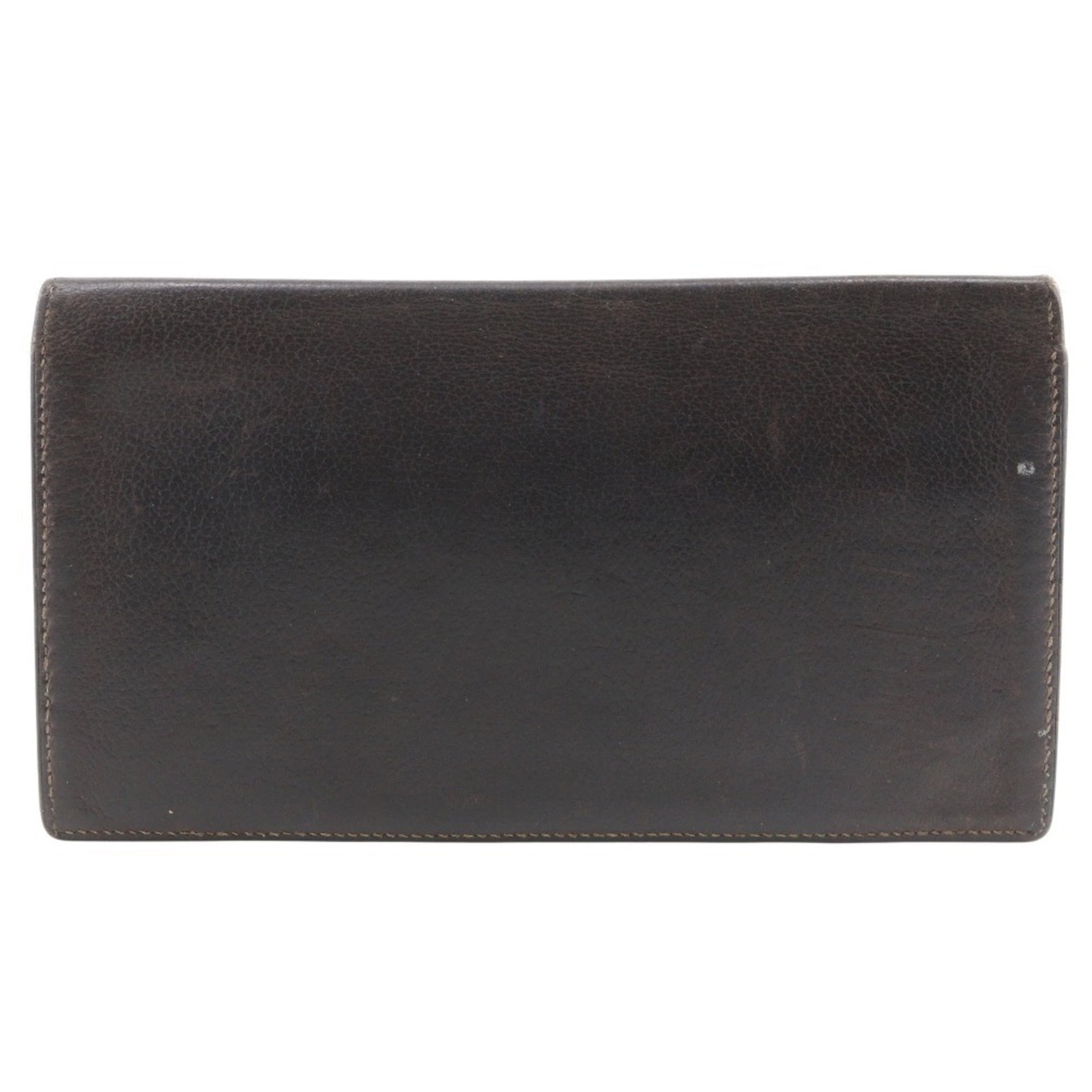 Hermes Bill Wallet (Bi-Fold) Leather: Hermes Bill Wallet (Bi-Fold) Leather Brown leather bi-fold bill wallet from Hermes, measuring 9.5cm x 17cm x 1cm. This classic design features high-quality leather construction and a timeless,