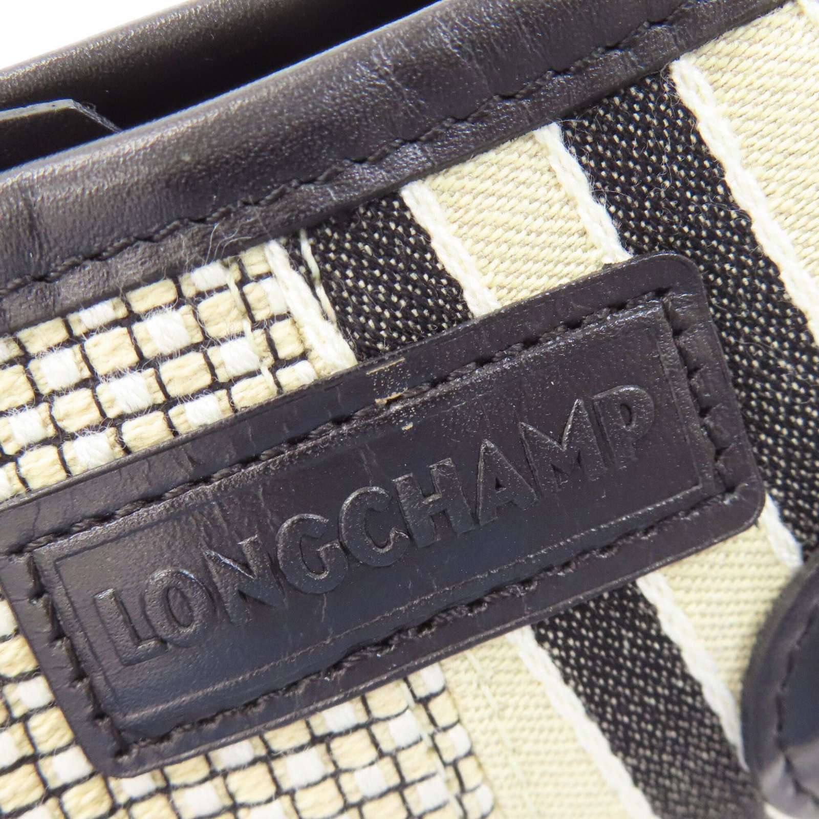 Canvas handbag Longchamp - 10